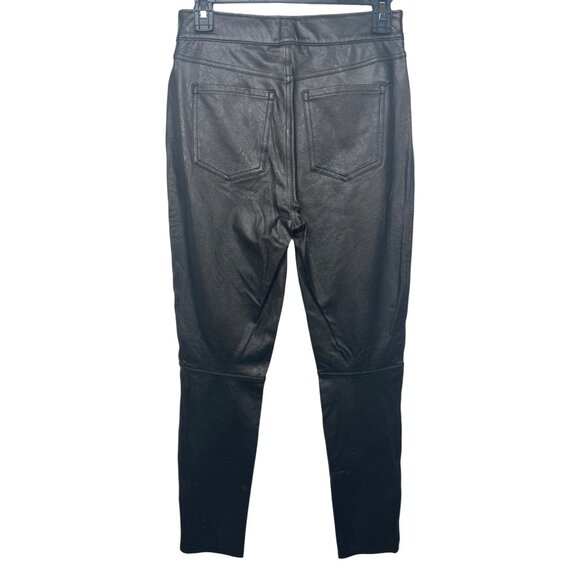 Spanx Womens Leather-Like Skinny Pants Noir Size S/P MSRP $148 - Picture 4 of 14